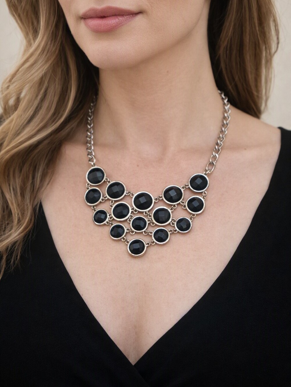 Lia Sophia Necklace Regency Core Y2k Chunky Statment Piece 21" Womens Accesory